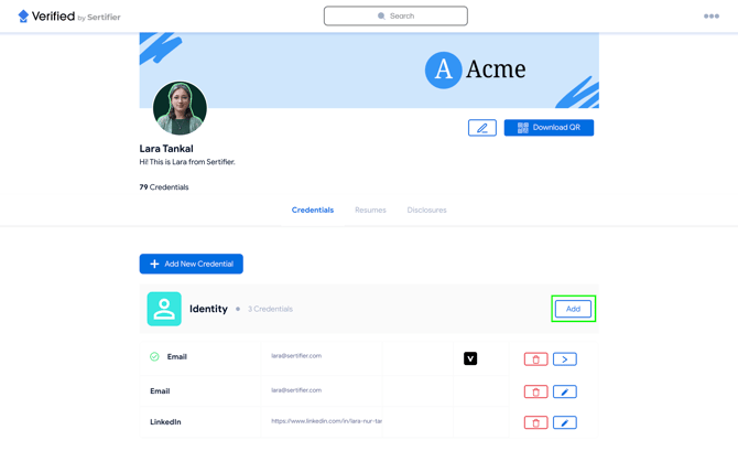 Add Identity