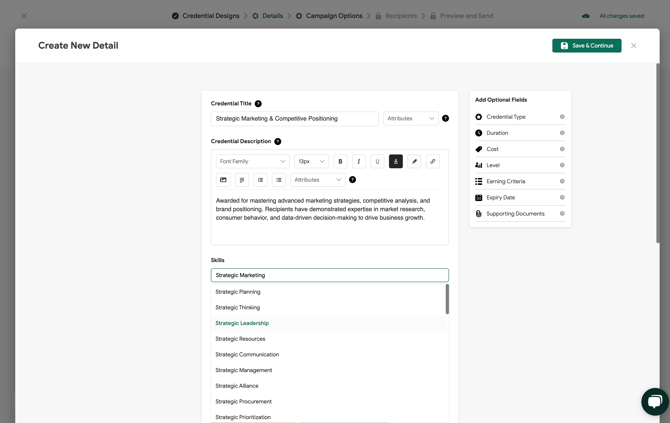 Create New Detail - Skill Search-1