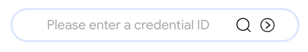 credential ID search bar