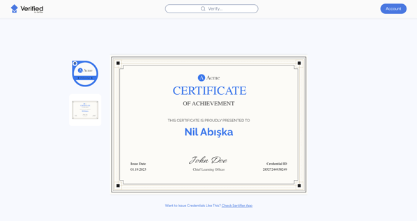 example digital certificate