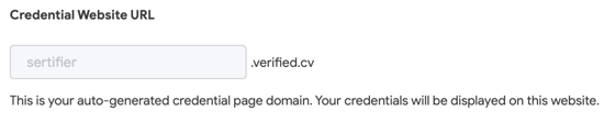 credential website url bar