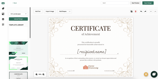 credential design degreed integration